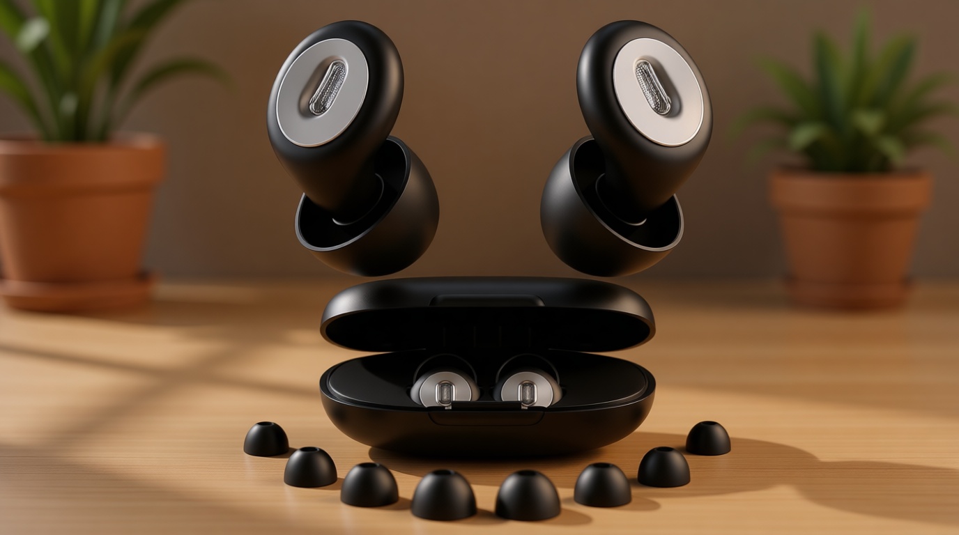 2026 Pro Ear Plugs for Sleeping, 46dB ASTM Certified Noise Cancelling Ear Plugs for Side Sleepers, 360° Pressure-Balanced, Snore & Noise Blocking with 6 Ear Tips, All-Day Comfortable Fit