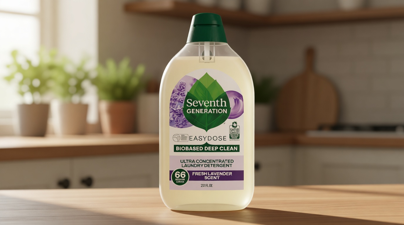 Seventh Generation EasyDose Laundry Detergent Fresh Lavender Ultra Concentrated Washing Detergent 23 oz U.S. EPA Safer Choice [Amazon-developed Certification] Compact by Design