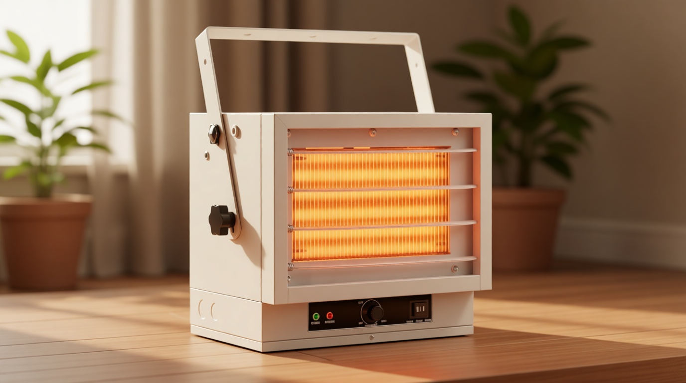 Electric Garage Heater for Indoor Use - 5000W, 240V Wall/Ceiling/Floor Mounted Shop Heater, Dual Overheat Protection & 3 Adjustable Angles, Industrial Heavy-Duty Heaters for Workshop, Warehouse