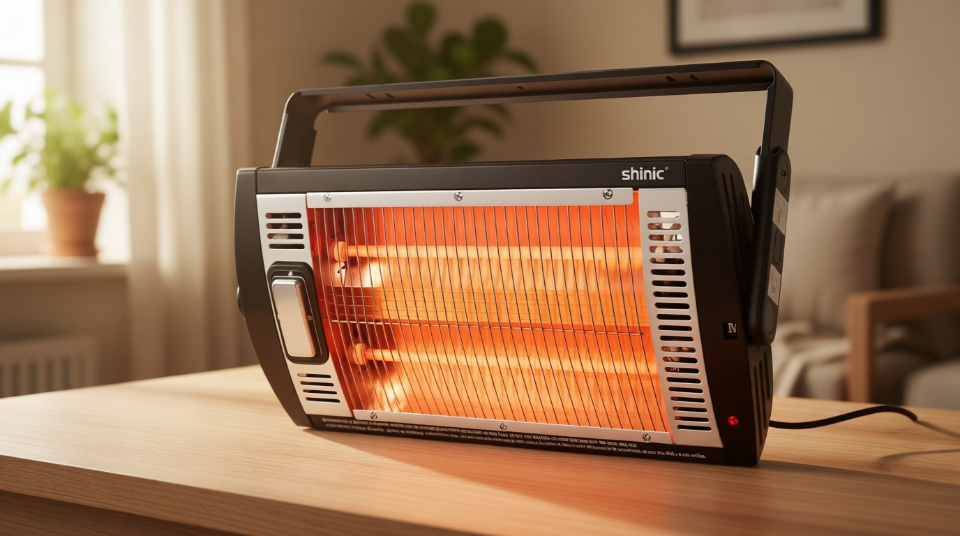 Electric Garage Heaters for Indoor Use, 1500W/750W Ceiling Mounted Radiant Quartz Heater with Work Light, 90° Rotation, 5 Mode Settings, Electric Heater for Garage, Shop, Patio Large Room