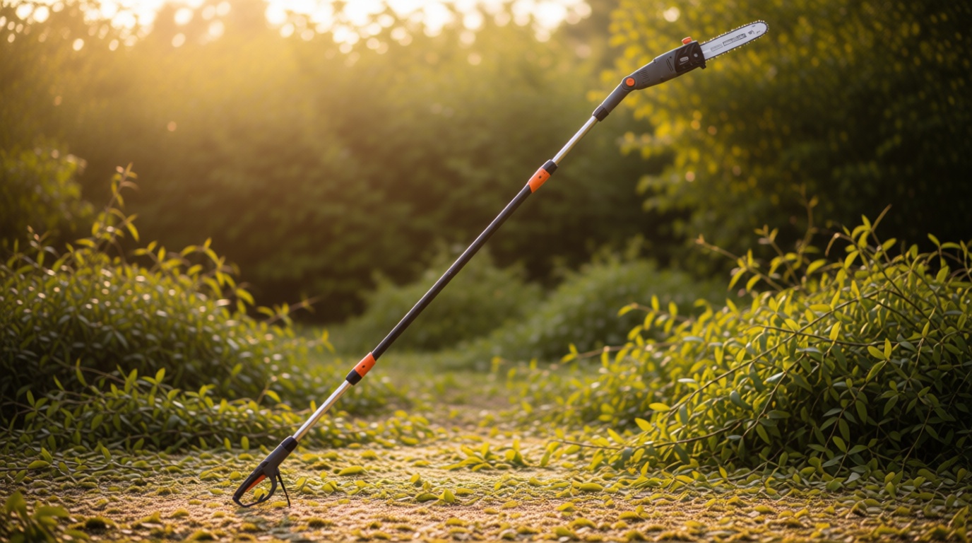 Scotts Outdoor Power Tools PS45010S 10-Inch 8-Amp Corded Electric Pole Saw, Adjustable Head & Oregon Bar and Chain