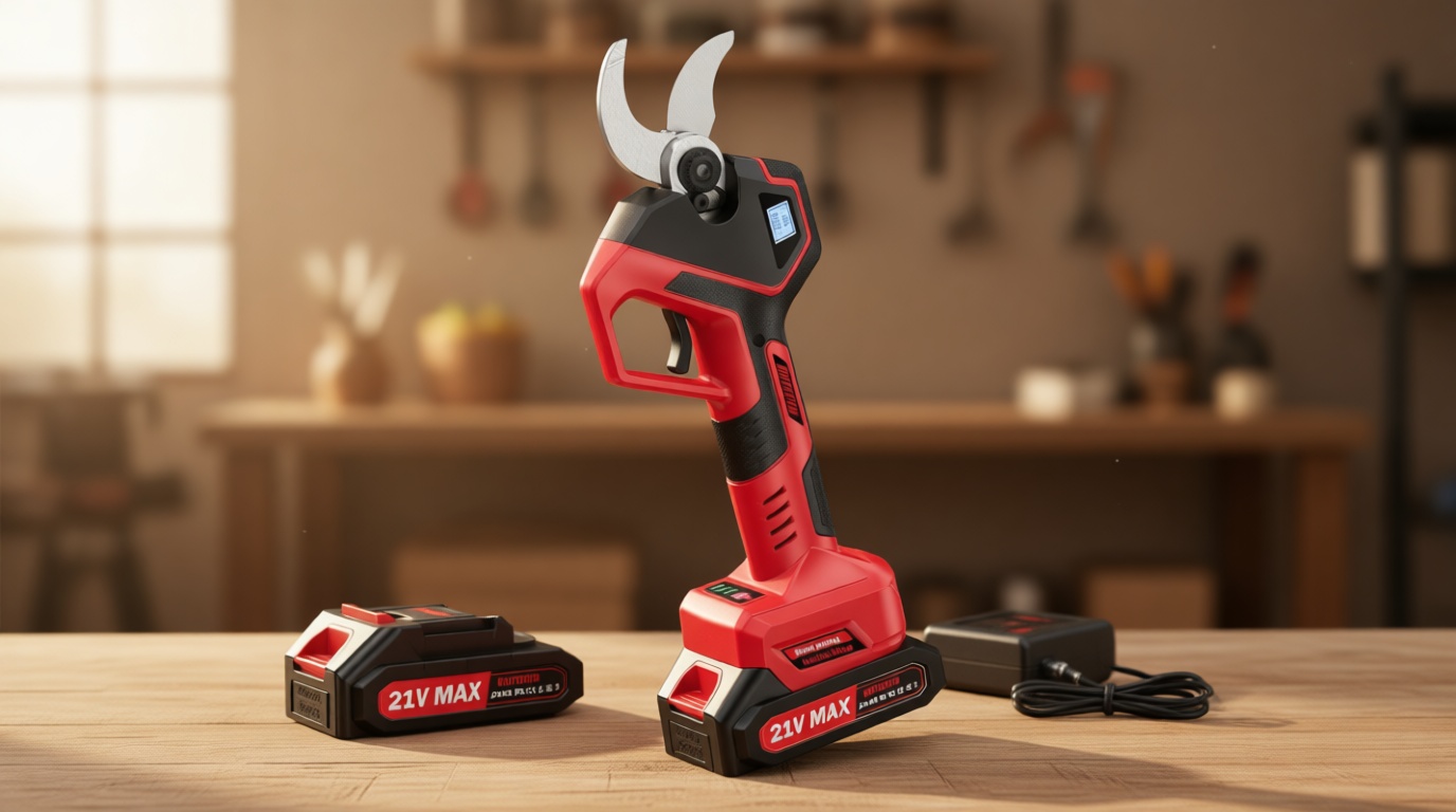 (Upgraded Version) Electric Pruning Shears, Large 2.75 inch Cutting Diameter Brushless Motor Cordless Pruning Shears with LED Display, Battery Pruners with Replacement SK7 Blades, 2Pcs Batteries