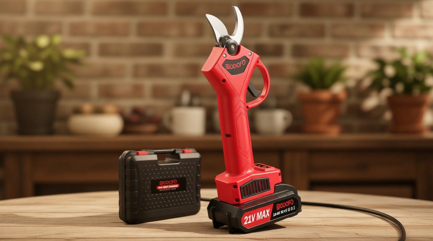 Electric Pruning Shears, Upgraded 1.4'' Cutting Diameter Powerful Brushless Motor Cordless Pruning Shears with 2PCS Rechargeable Batteries for Gardening Tree Branch