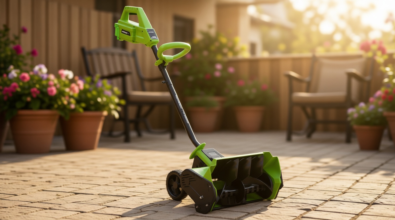 Earthwise SN74016 40-Volt Cordless Electric Snow Shovel, Brushless Motor, 16-Inch width, 300lbs/Minute (Battery and Charger Included)