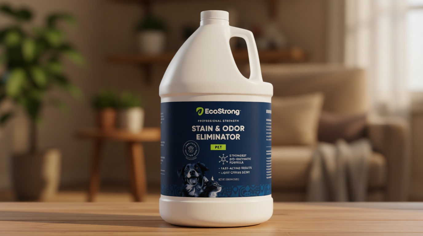 Eco Strong Pet Stain and Odor Remover - Cat Urine Enzyme Cleaner Destroyer, Urine Destroyer for Dogs, Pet Urine Enzyme Cleaner - 128 Oz