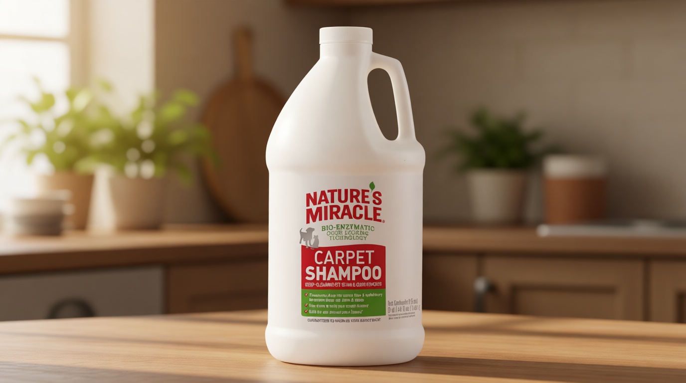 Nature’s Miracle Carpet Shampoo, Deep-Cleaning Pet Stain And Odor Remover, 64 Ounces