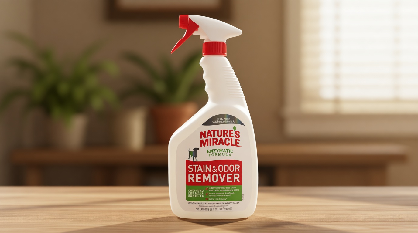 Nature’s Miracle Stain and Odor Remover Dog, 32 Ounces, Everyday Mess Enzymatic Odor Control Formula