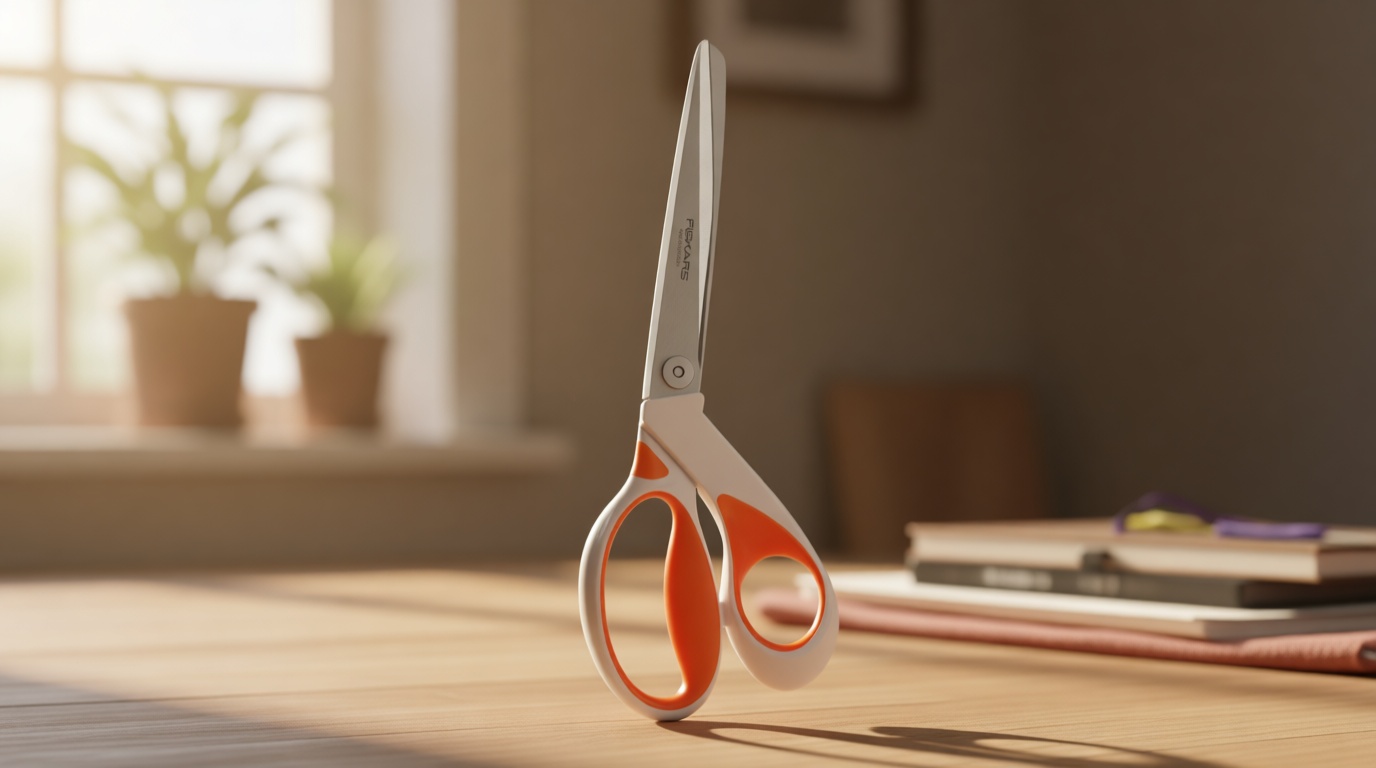Fiskars RazorEdge Fabric Scissors - 9" Heavy Duty Fabric Shears with SoftGrip Ergonomic Handle, Premier Grade Stainless Steel Blades