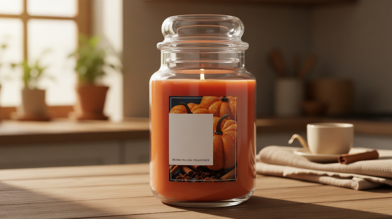 Yankee Candle Spiced Pumpkin, Fall Scented Candle, 22oz Large Jar with up to 150 Hour Burn Time, Giftable