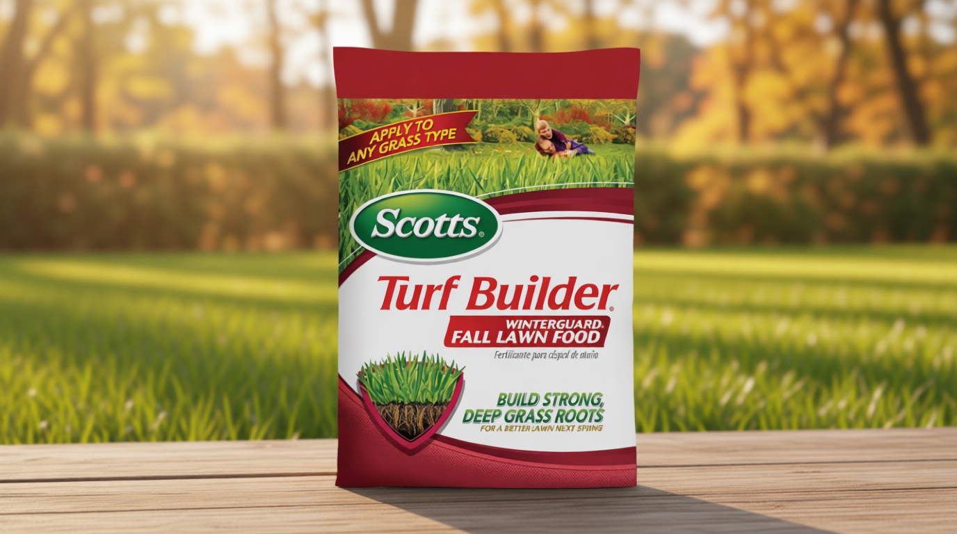 Scotts Turf Builder WinterGuard Fall Lawn Fertilizer for All Grass Types, 12,000 sq. ft., 32.3 lbs.