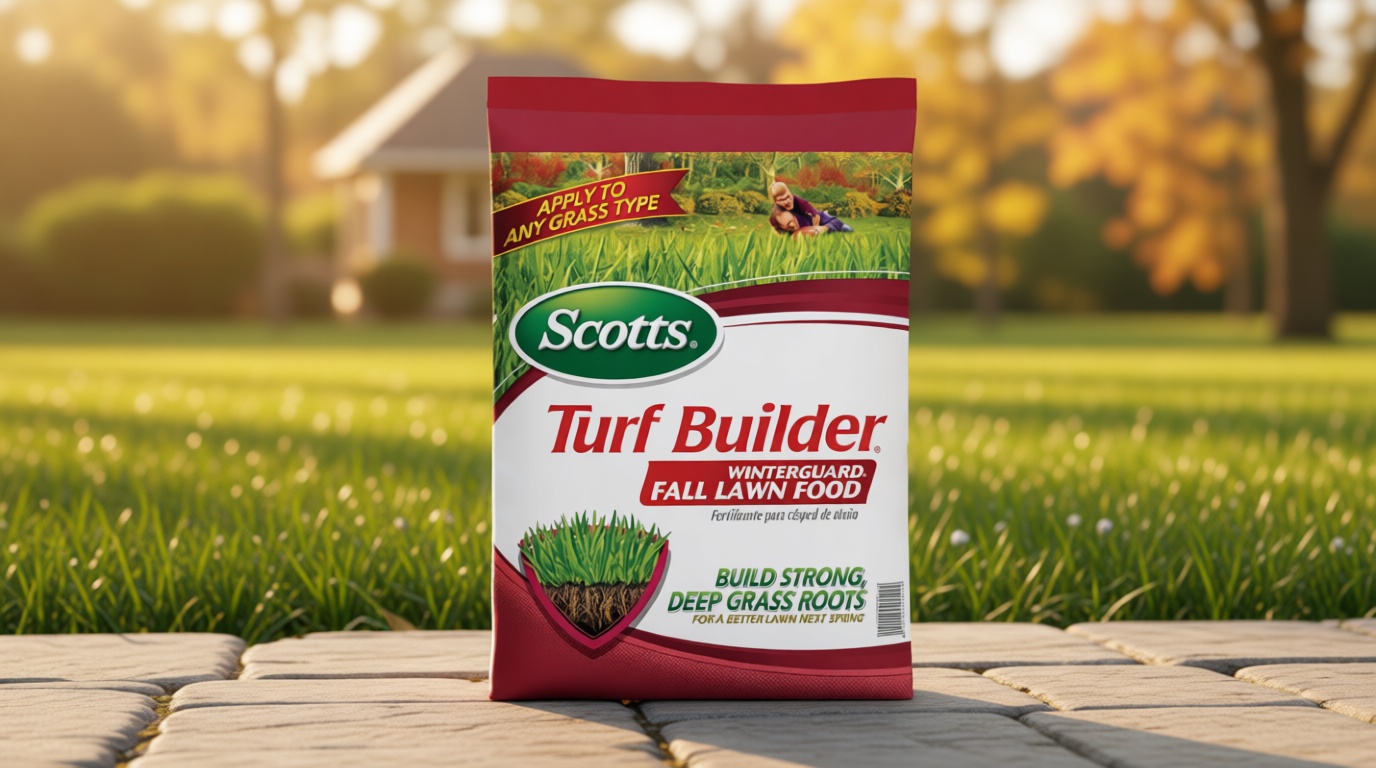 Scotts Turf Builder WinterGuard Fall Lawn Fertilizer for All Grass Types, 4,000 sq. ft., 10 lbs.