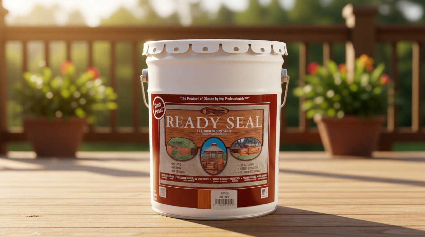 Ready Seal Exterior Wood Stain | Semi-Transparent Oil-Based Formula | Professional Grade Stain and Sealer in One | Ideal for Decks, Fences, Pergolas, Wood Siding & More | 5 Gallon | Pecan
