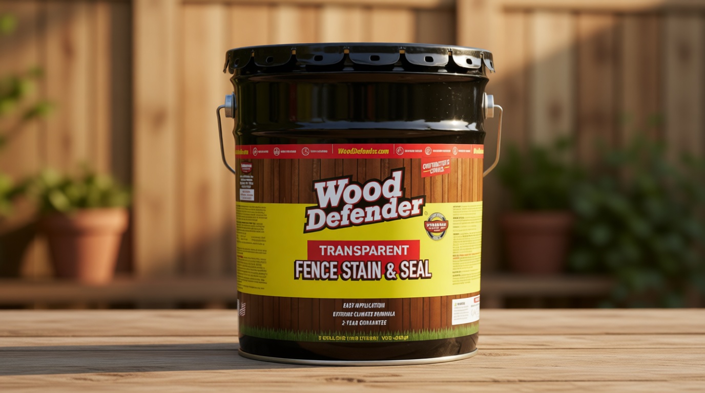 Wood Defender - Transparent Fence Stain - Clear Glow - 5 Gallon