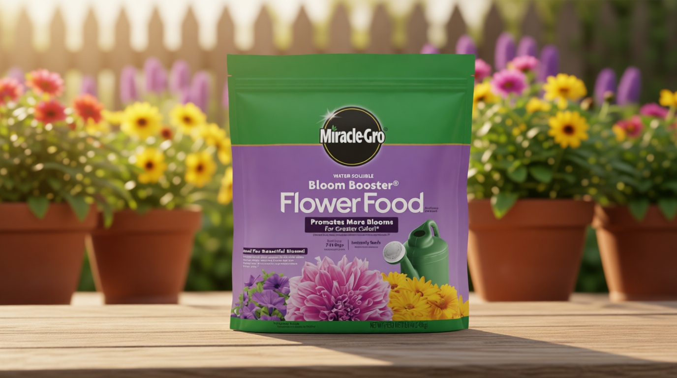 Miracle-Gro Water Soluble Bloom Booster Flower Food, Plant Food for Annual and Perennial Flowers, In-Ground and Container Plants, Roses, Hydrangeas, Hibiscus, 5.5 lb.