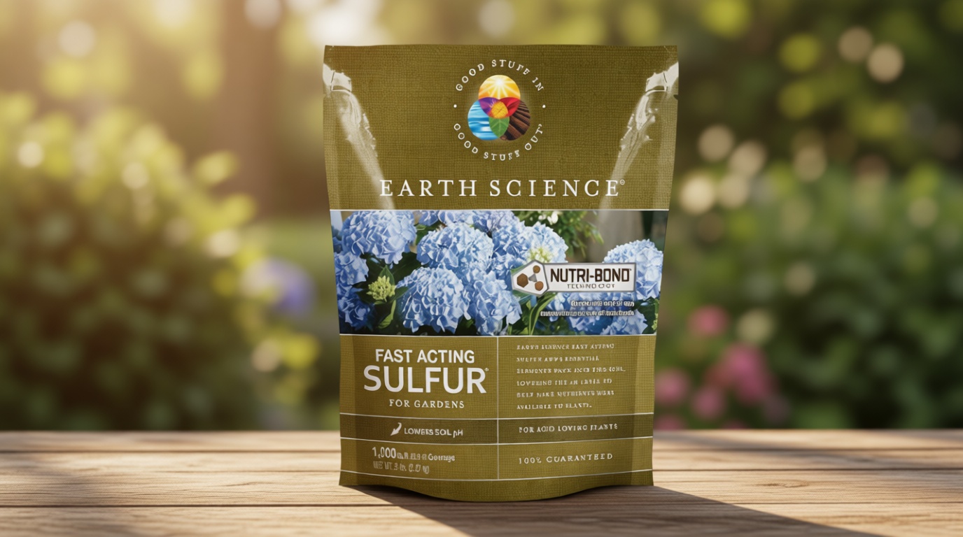 Earth Science Fast Acting Sulfur Granules – 5lb – Reduces Soil pH and Nutrient Runoff, Improves Growth & Color for Acid-Loving Plants, Long-Lasting Lawn Care Supplement