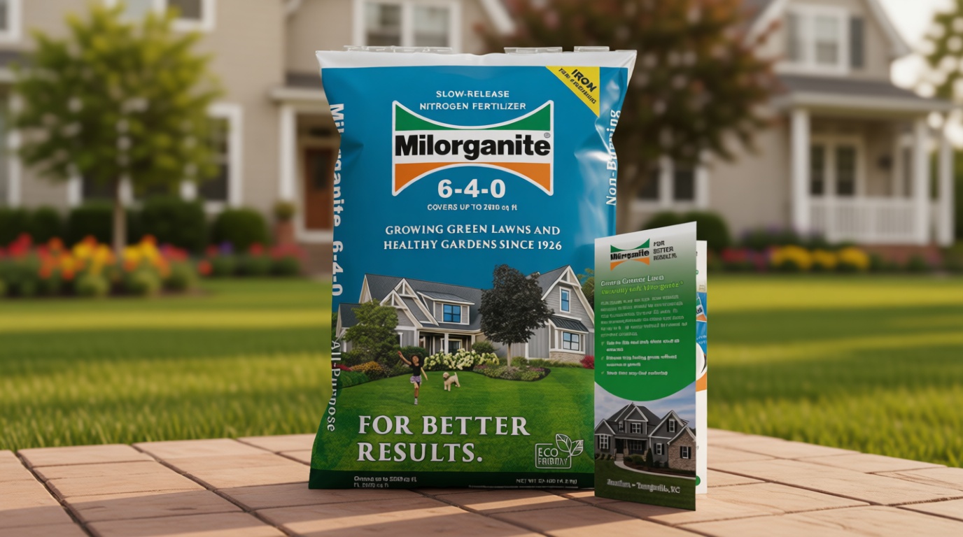 Milorganite All-Purpose Eco-Friendly Slow-Release Nitrogen 6-4-0 Fertilizer, 32 lb Bag - for Lawns, Flowers, and Gardens - Includes Bonus Feeding & Spreader Tips Brochure