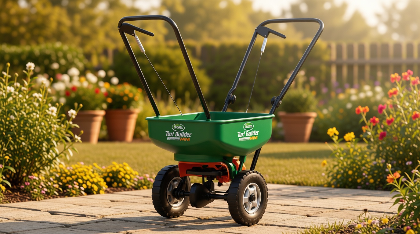 Scotts Turf Builder EdgeGuard Mini Broadcast Spreader