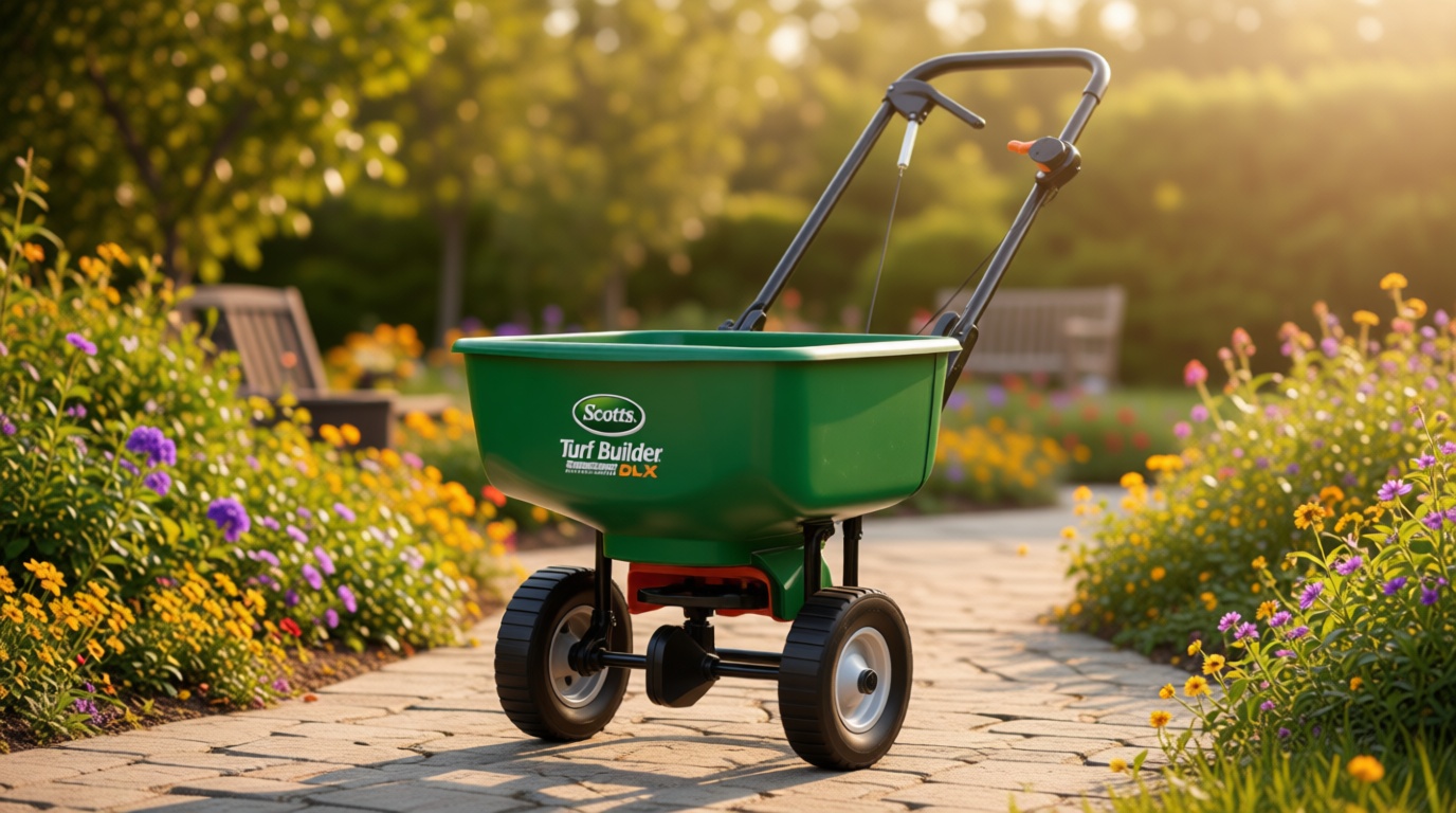 Scotts Turf Builder EdgeGuard DLX Broadcast Spreader