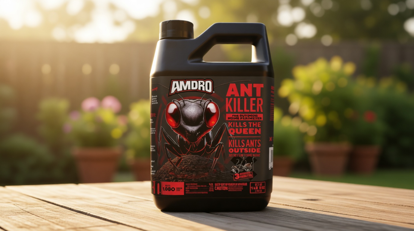 Amdro 100550427 Ant Killer for Outdoor Home Perimeter 24 oz, Black Label