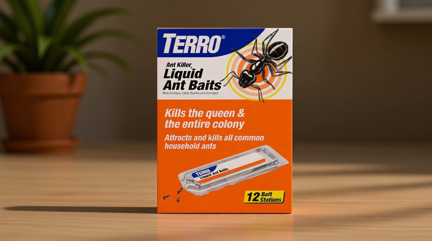 TERRO Ant Killer Bait Stations T300B - Liquid Bait to Eliminate Ants - Bait System - 12 Count Stations for Effective Indoor Ant Control