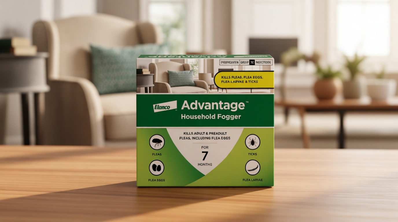 Advantage Household Fogger | Kills Fleas & Ticks | Flea Fogger for Home | 2 oz. Canisters (Pack of 3)