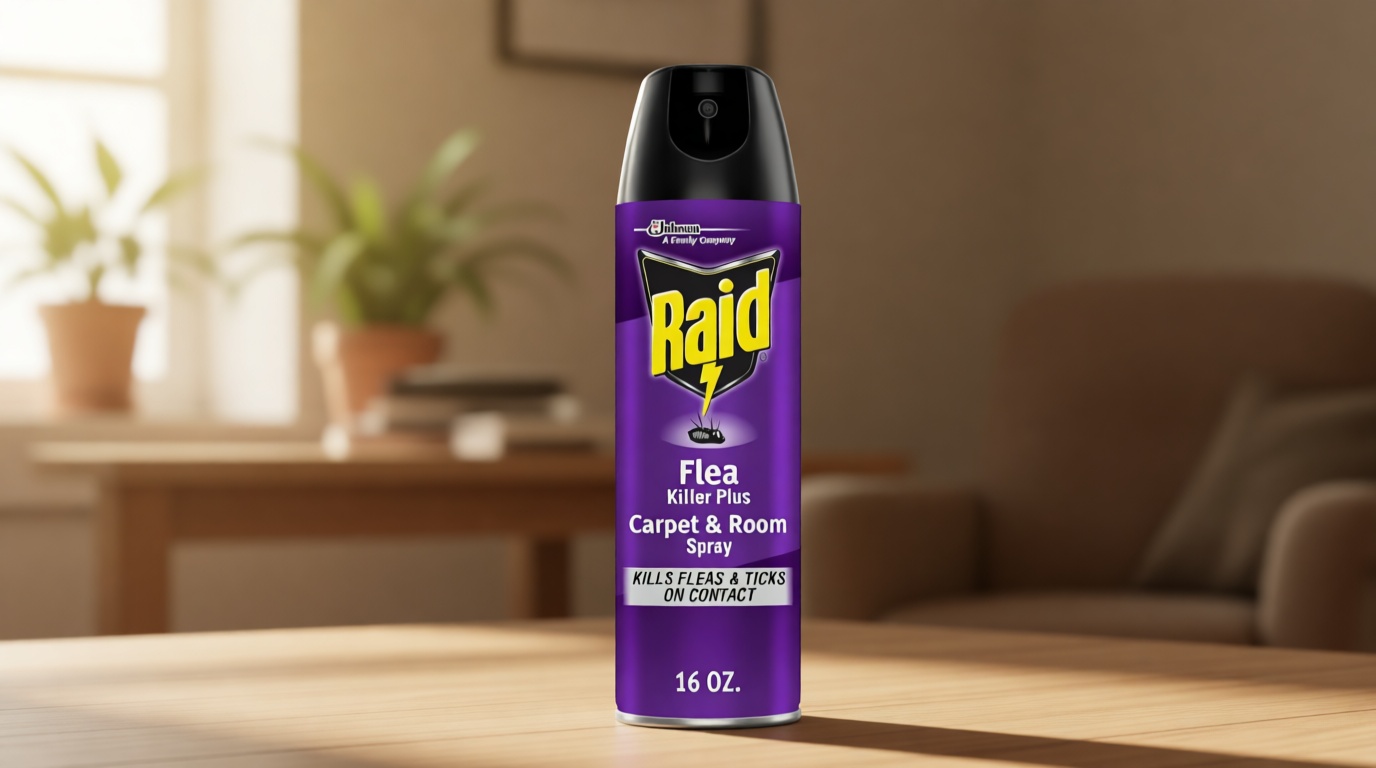 Raid Flea Killer Carpet & Room Spray, Kills hatching eggs for up to 4 months, 16 Oz