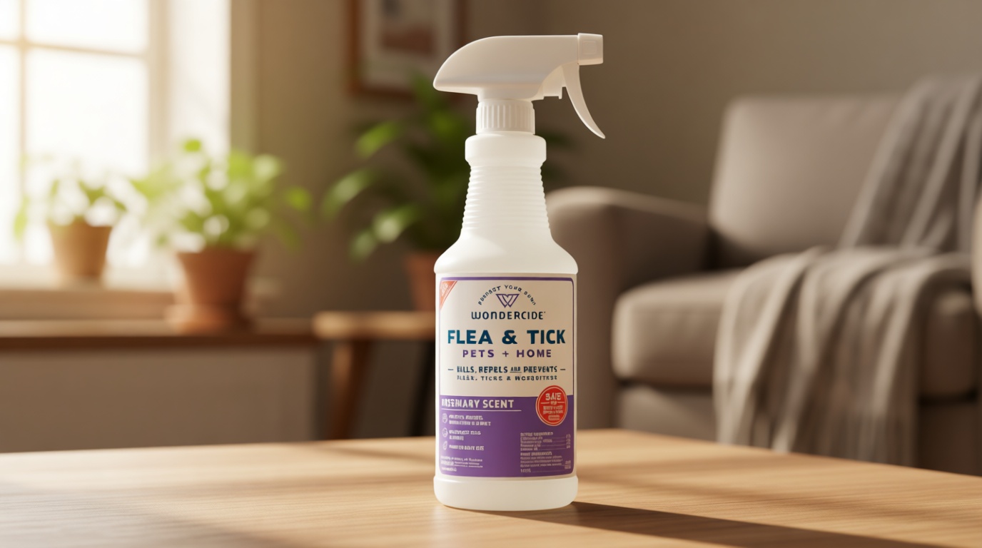 Wondercide Rose Flea & Tick Spray for Pets Plus Home with Natural Essential Oils 16 fl. oz.