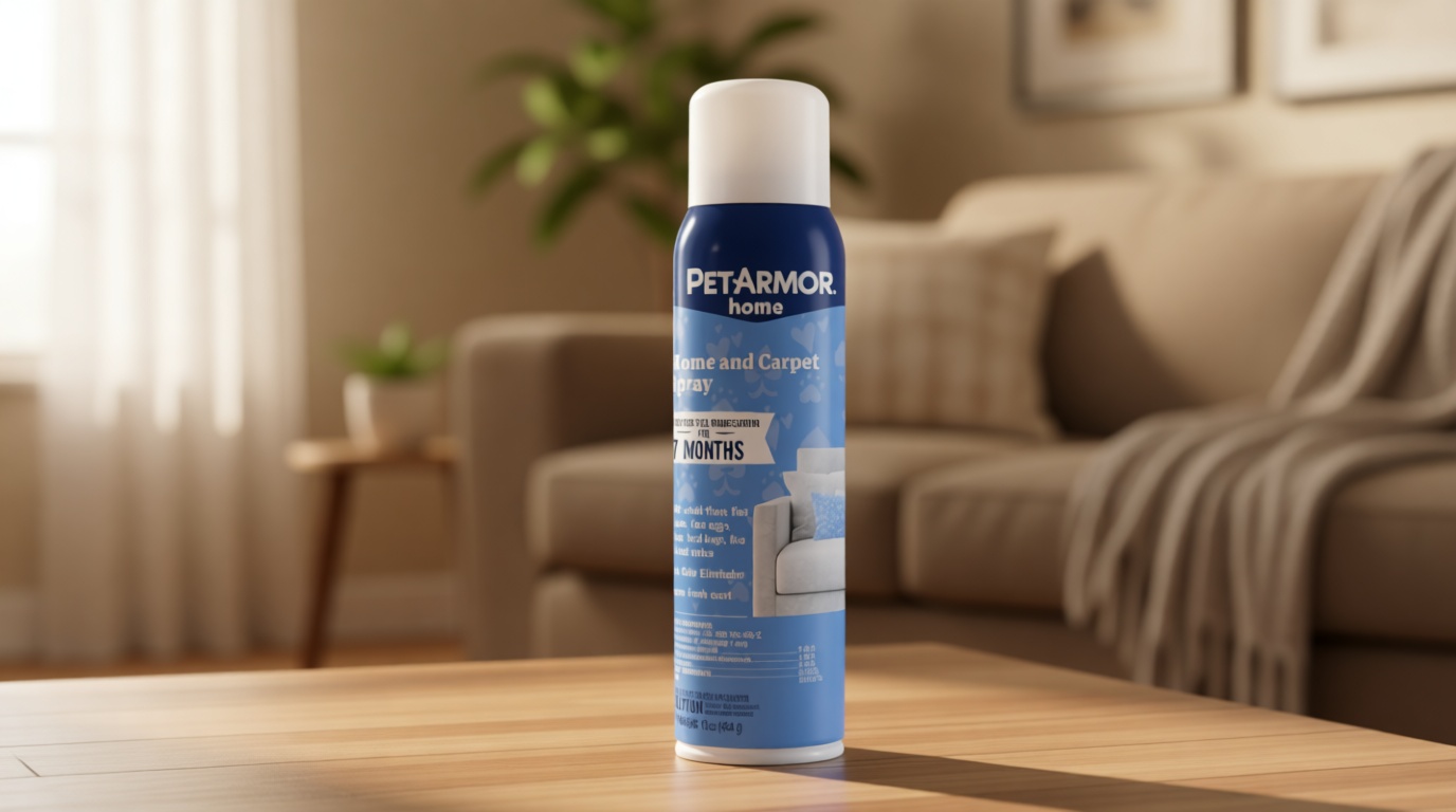 PETARMOR Home and Carpet Spray for Fleas and Ticks, Protect Your Home From Fleas and Eliminate Pet Odor, 16 Ounce