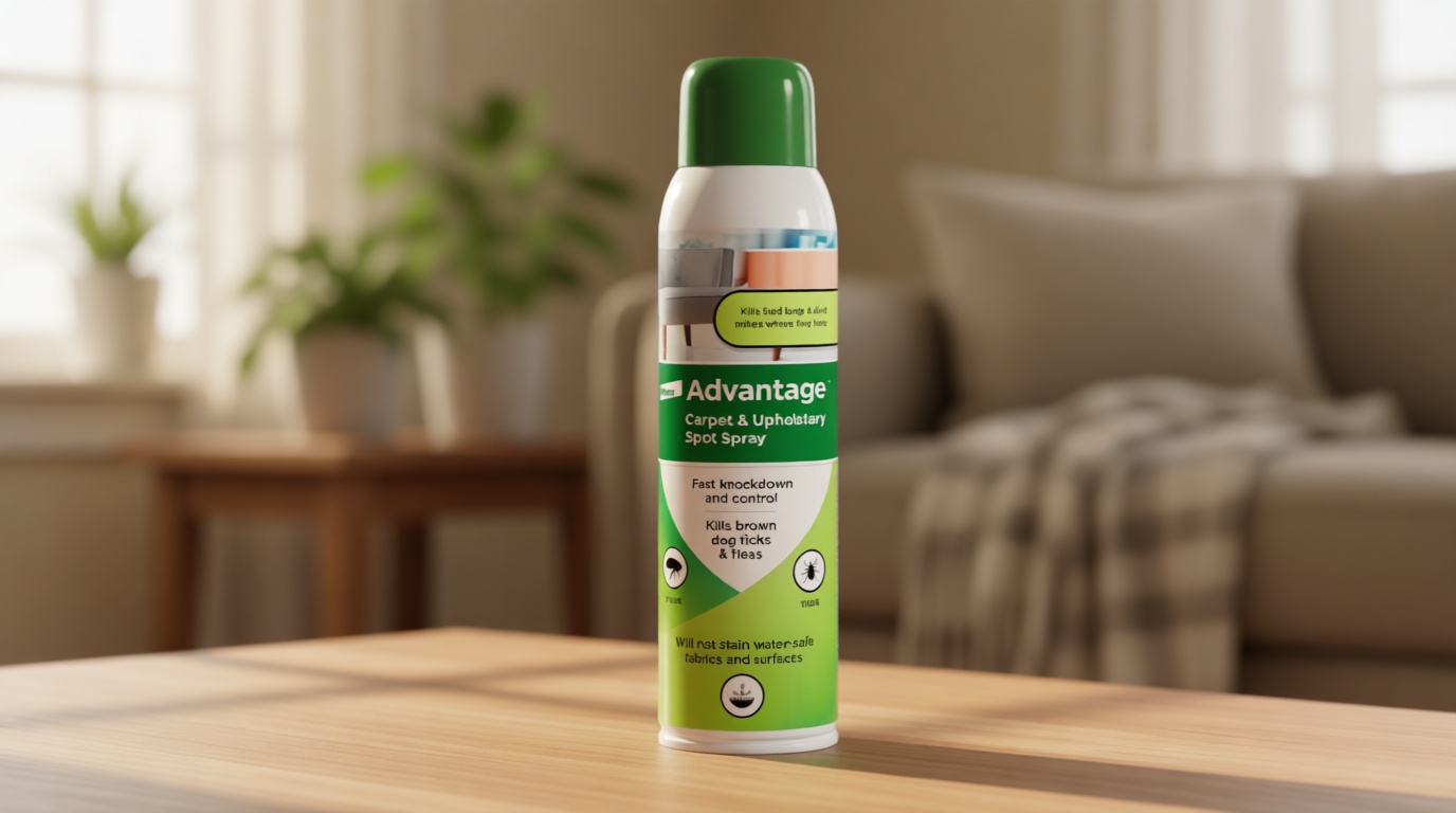 Advantage Carpet & Upholstery Spot Spray | Kills Fleas & Ticks & Bedbugs | 16 oz.