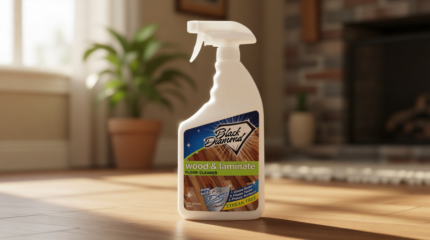 Black Diamond Stoneworks Wood, Laminate, Hardwood & Luxury Vinyl Floor Cleaner Spray – Multi-Purpose Mopping Solution for a Streak-Free Clean (32 Fl Oz)