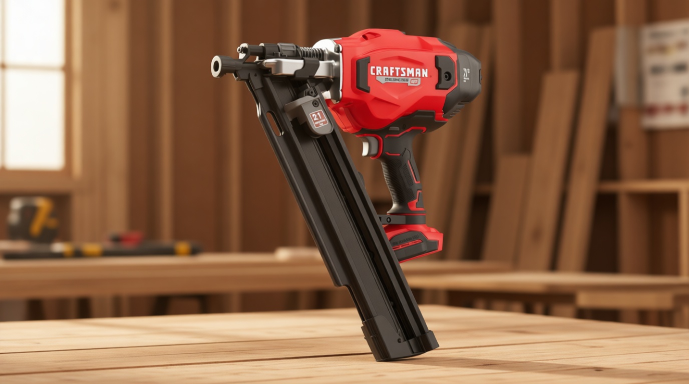 CRAFTSMAN V20 Cordless Framing Nailer, Nail Gun, 21 Degree, up to 3-1/4 inch Nails, Bare Tool Only (CMCN621PLB)