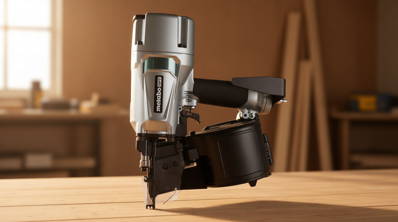 Metabo HPT Coil Framing Nailer, Pro Preferred Brand of Pneumatic Nailers, 15 Degree Magazine, Accepts 2-Inch up to 3-1/4-Inch Nails, NV83A5