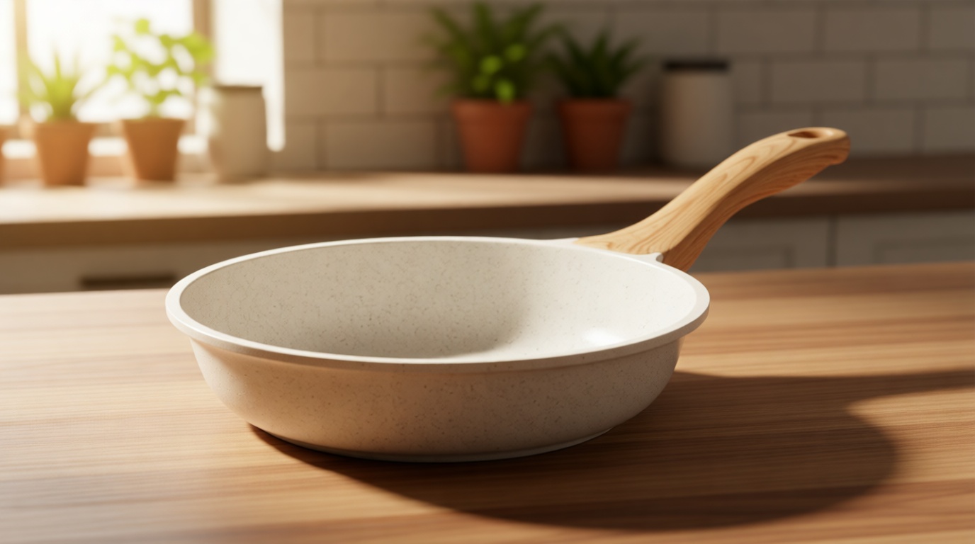 SENSARTE Nonstick Ceramic Frying Pan Skillet, 8-Inch Omelet Pan, Healthy Non Toxic Chef Pan, Induction Compatible Egg Pan with Heat Resistant Handle, PFAS-Free, White Recycled Claim Standard Blended