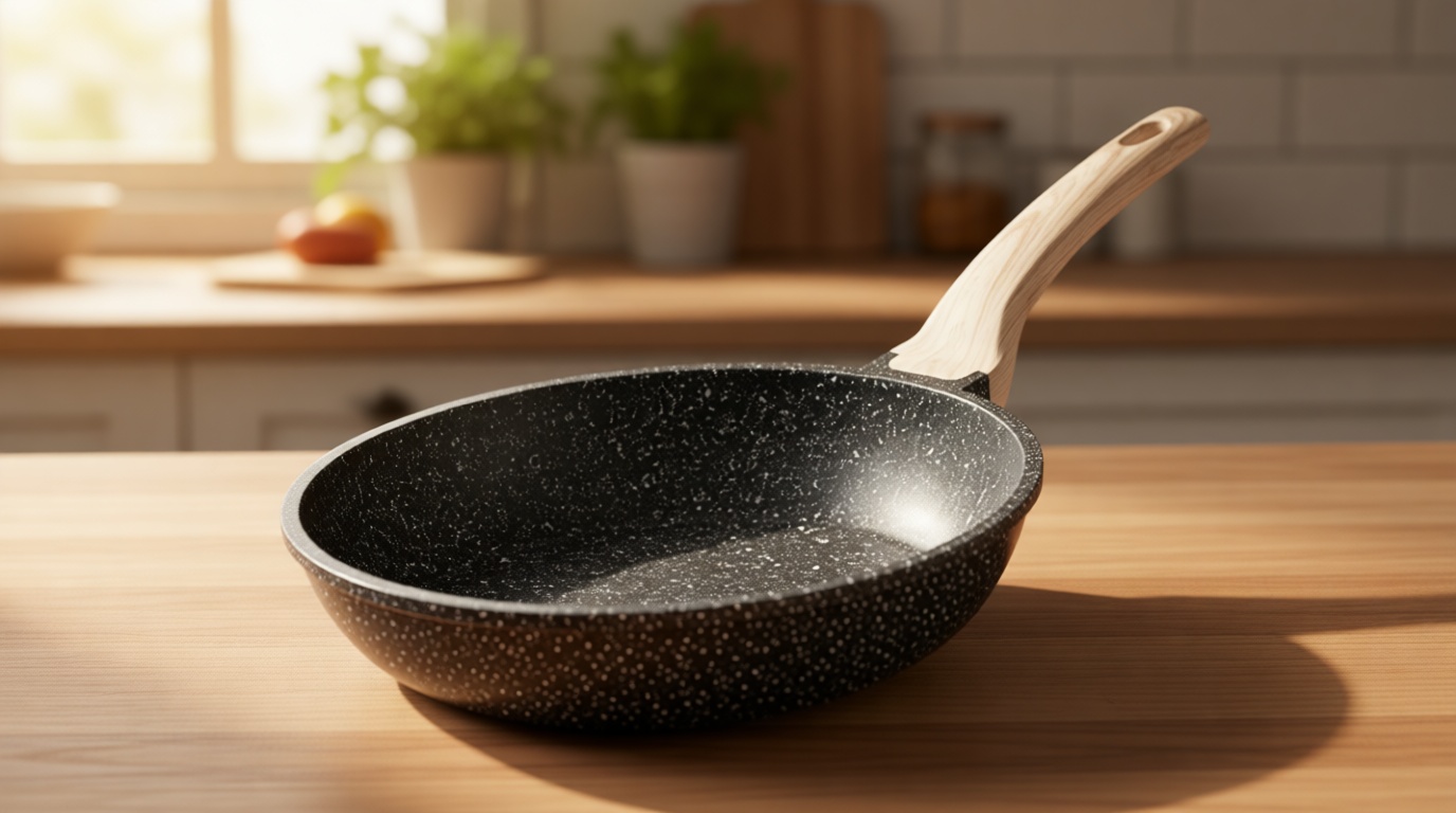 CAROTE Nonstick Frying Pan Skillet,Non Stick Granite Fry Pan Egg Pan Omelet Pans, Stone Cookware Chef's Pan, PFOA Free,Induction Compatible(Classic Granite, 8-Inch)