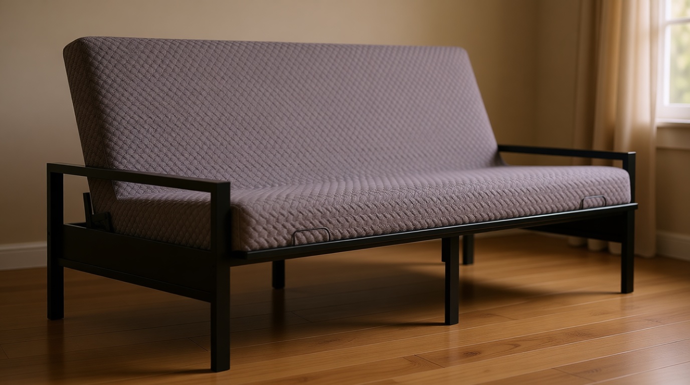 Milliard Memory Foam Futon Mattress – Full Size (Frame Not Included) (Grey)