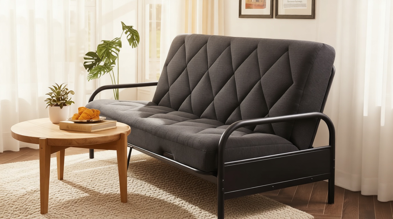 Jamdok 6" Full Size Pillow Top Futon Mattress Replacement(Frame Not Included), Gel Memory Foam, Removable Cover(71X52X6)