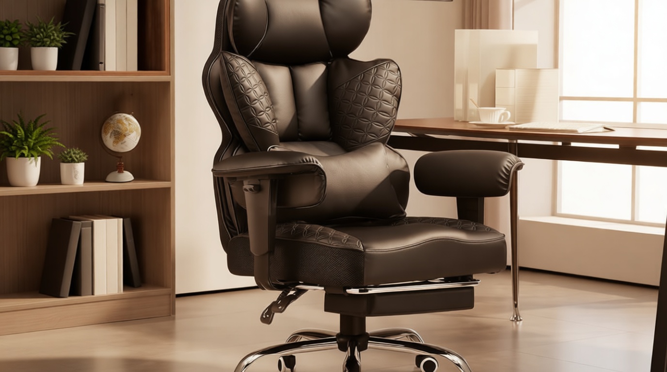 GTPLAYER Big and Tall Gaming Chair 400lbs Heavy Duty Office Chair with Foot Rest & Ergonomic Pocket Spring Lumbar Support, High Back 3D Saddle Shaped Cushion for Back Pain Relief, Matte-Black