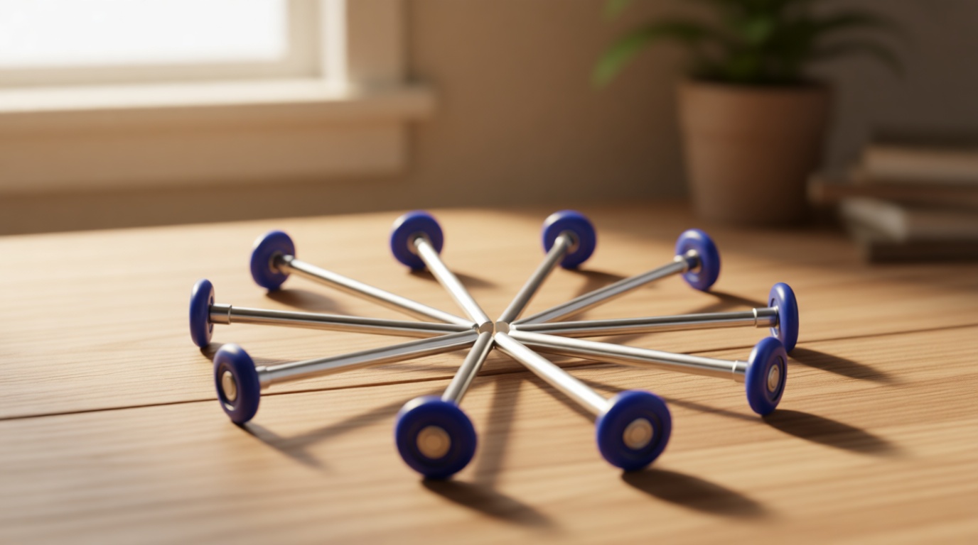 XiKe 10 Pack Blue 2" Nylon Garage Door Roller 7" Stem, Quiet/Durable and High Load, Use 6200-2RS Double Seals Precision Bearings.