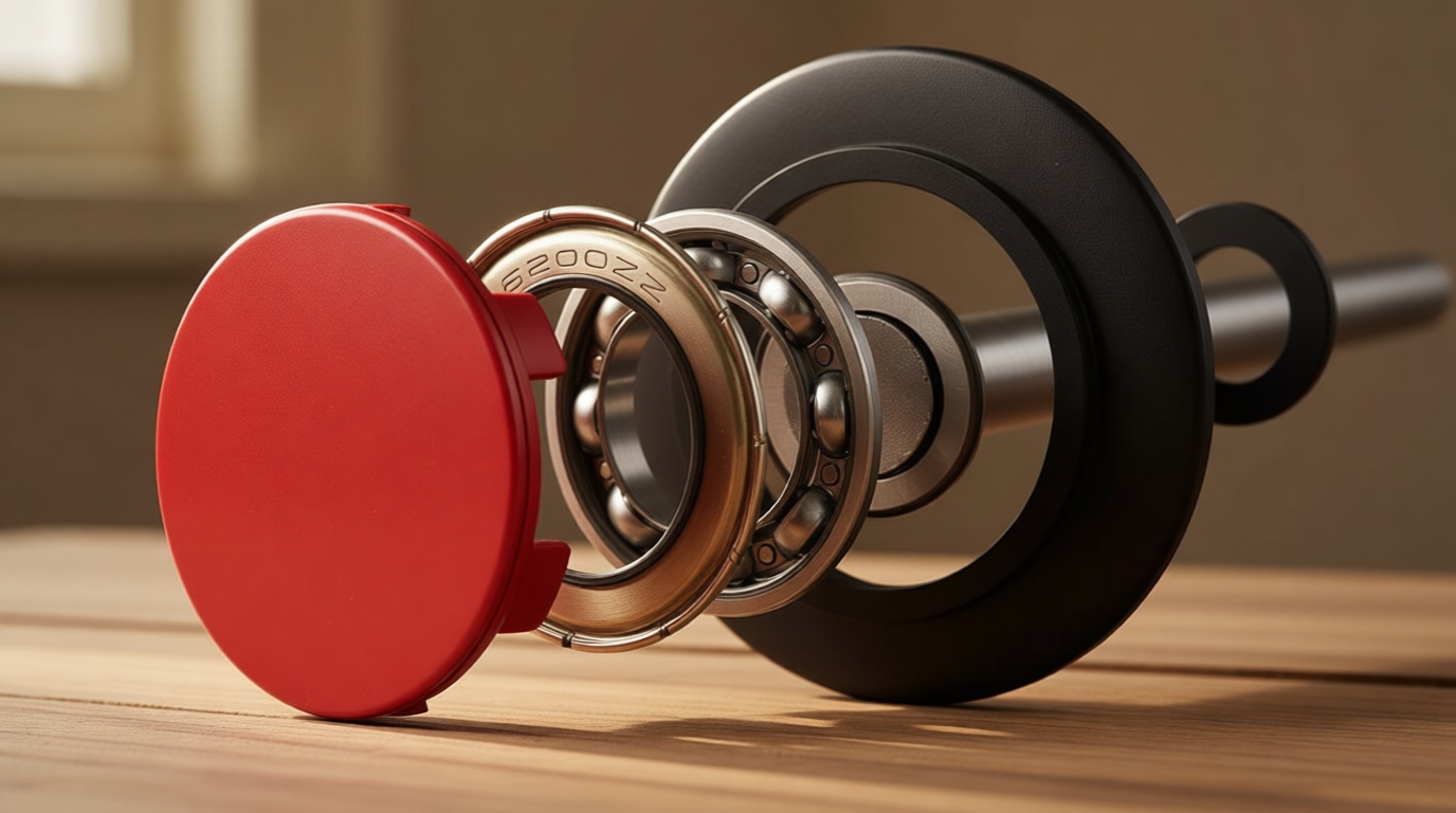 Titan Premium 2 in. Sealed 6200ZZ Nylon Garage Door Roller with 4 in. Corrosion Resistant Stem (10-Pack)