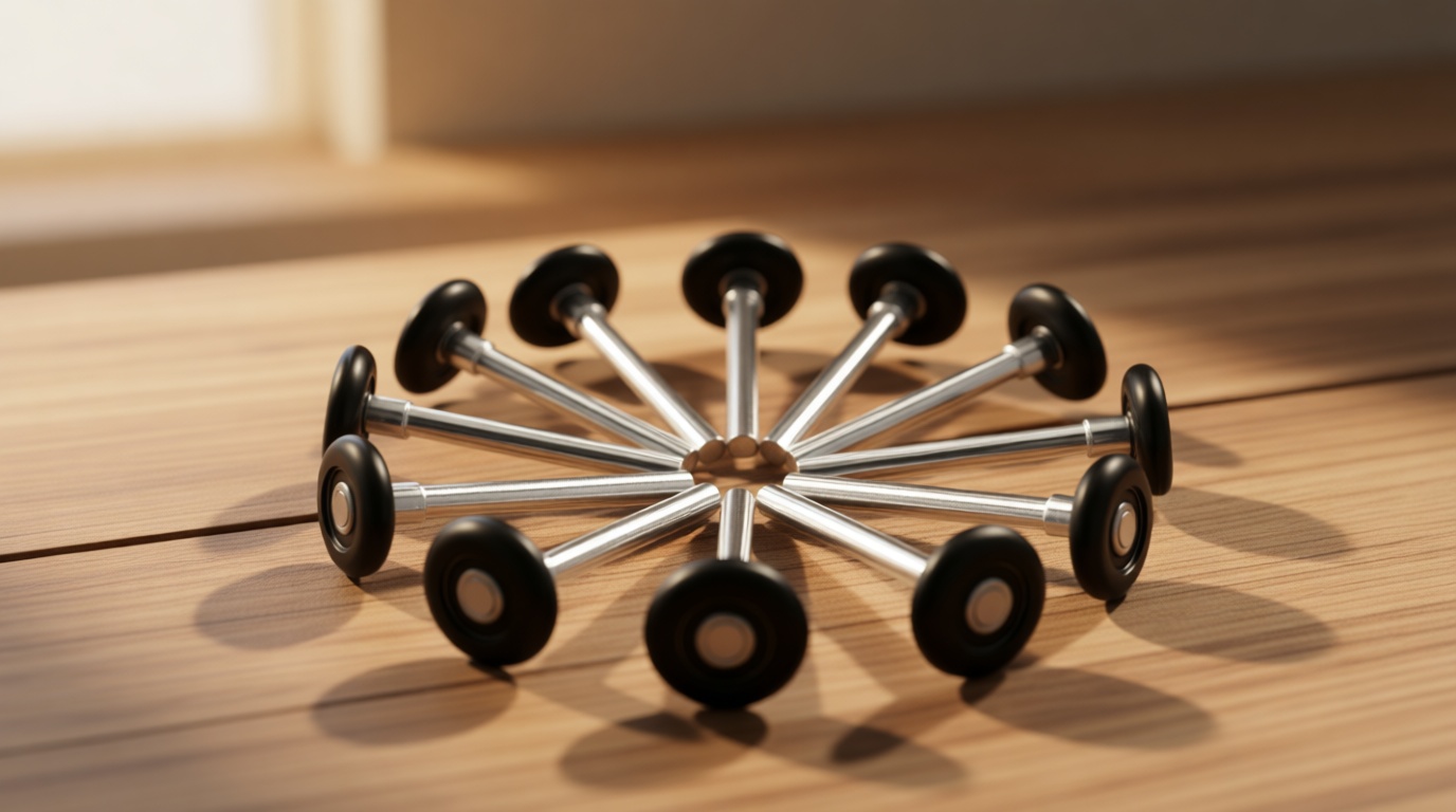 XiKe 12 Pack Black 2" Nylon Garage Door Roller 4" Stem, Quiet/Durable and High Load, Use 6200-2RS Double Seals Precision Bearings.