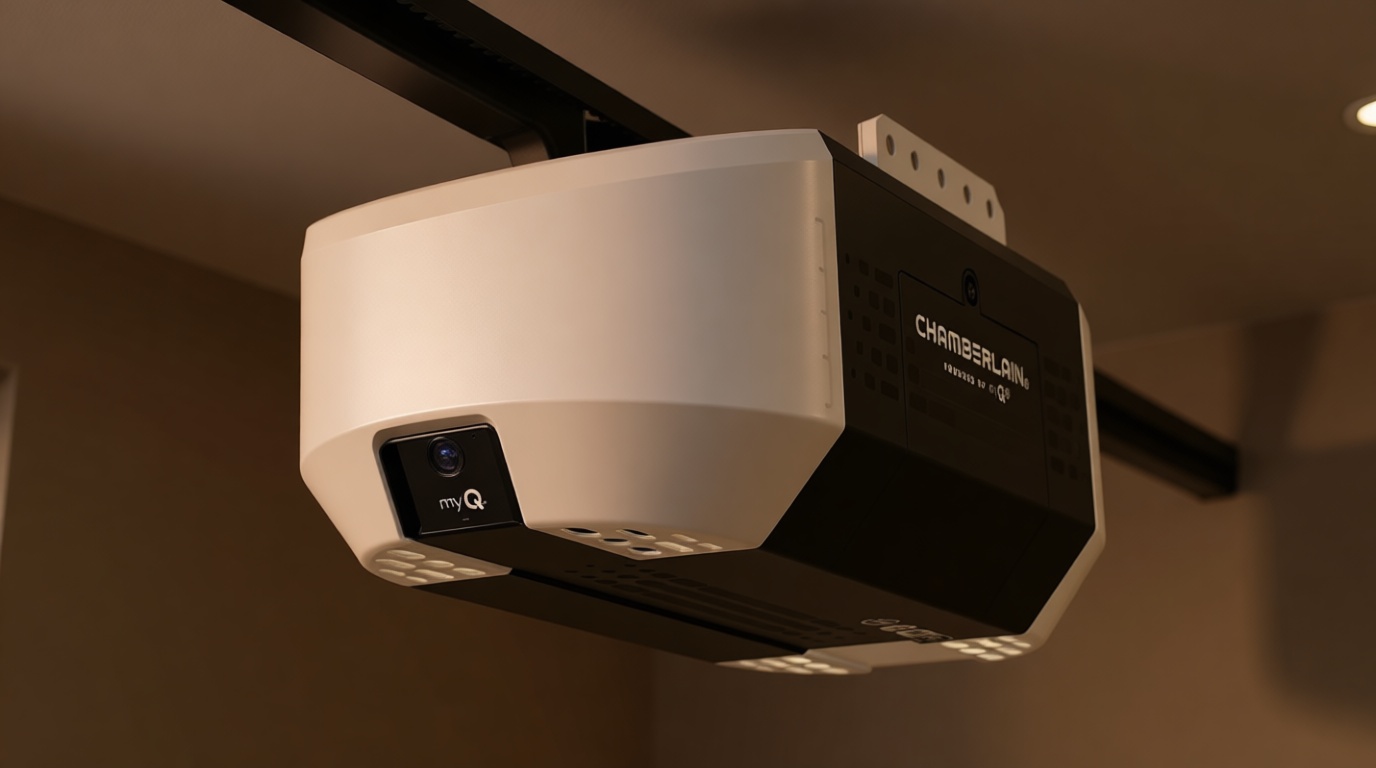 Chamberlain Garage Door Opener 3/4 HP Belt Drive myQ Garage Door Opener with Fixed Camera