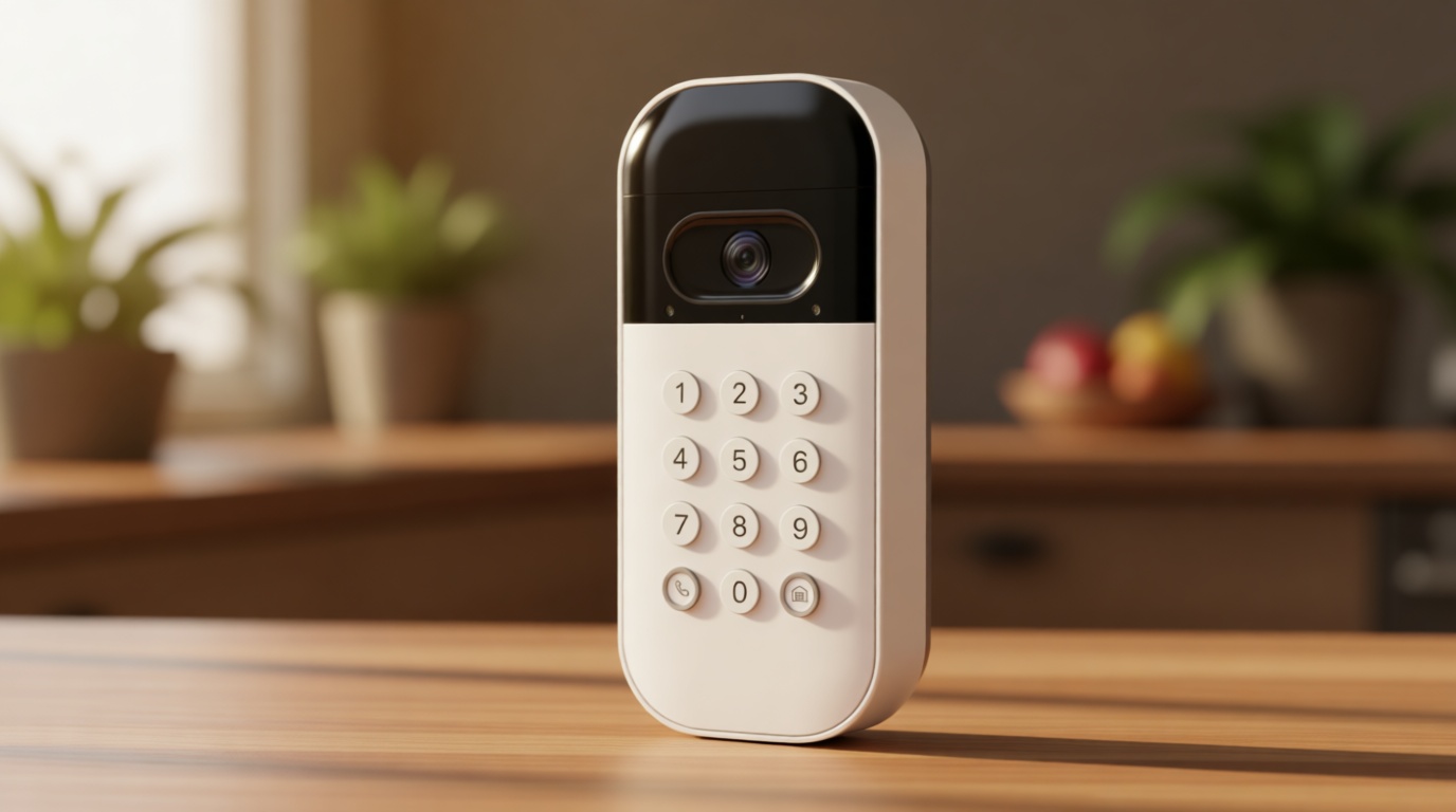 myQ Smart Garage Door Video Keypad with Wide-Angle Camera