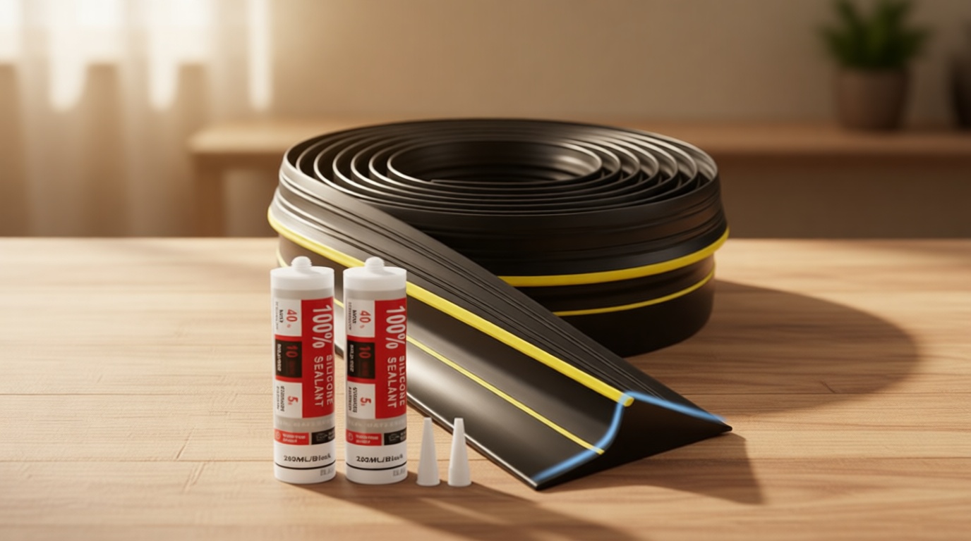 Jin&Bao Universal Garage Door Threshold Seal Strip 20FT Kit