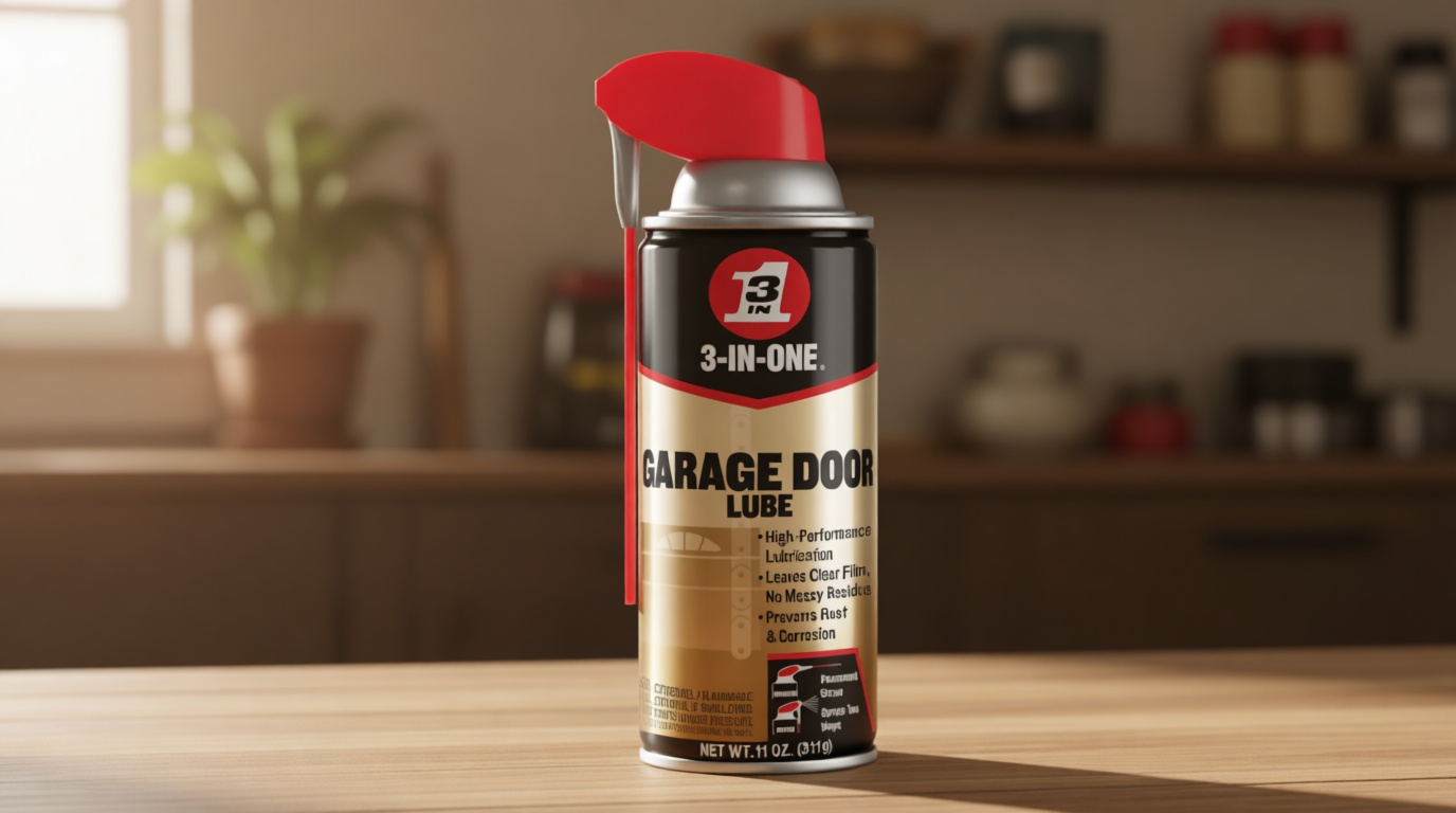 3-IN-ONE Garage Door Lubricant with SMART STRAW SPRAYS 2 WAYS, 11 OZ