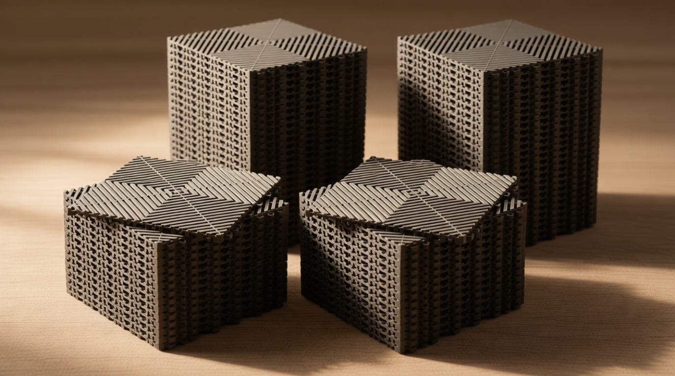 Interlocking Floor Tiles 100 Pack 12"X12" Waterproof Modular Cushion Mats, Non-Slip Drainage Tiles for Garage Floor, Gym, Pool Deck, Patio & Outdoor Shower,Grey