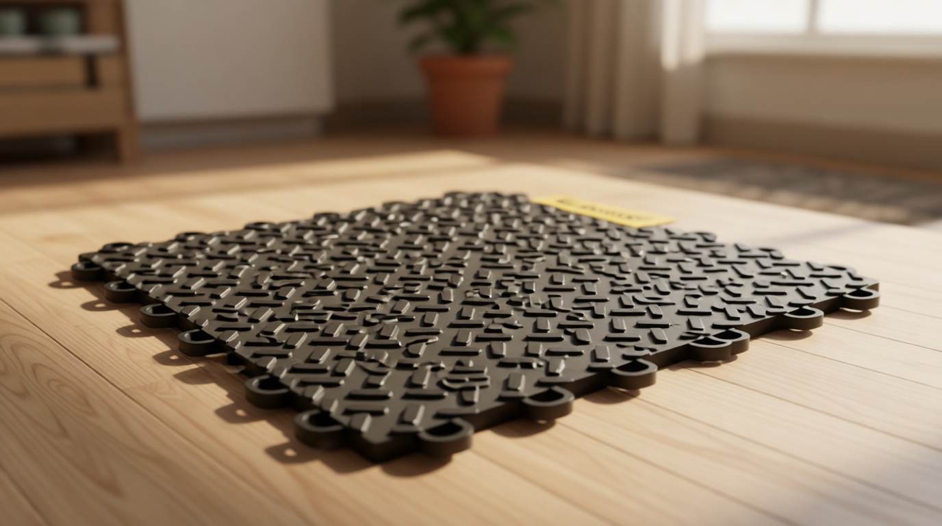 Garage Floor Tiles Interlocking Garage Flooring Tiles Pack of 48 Antislip Oil and Stain Resistant for Garages Shop Floors Basements 40000 LBS Load Capacity (Black, 12 inch x 12 inch, Non Drain Tiles)