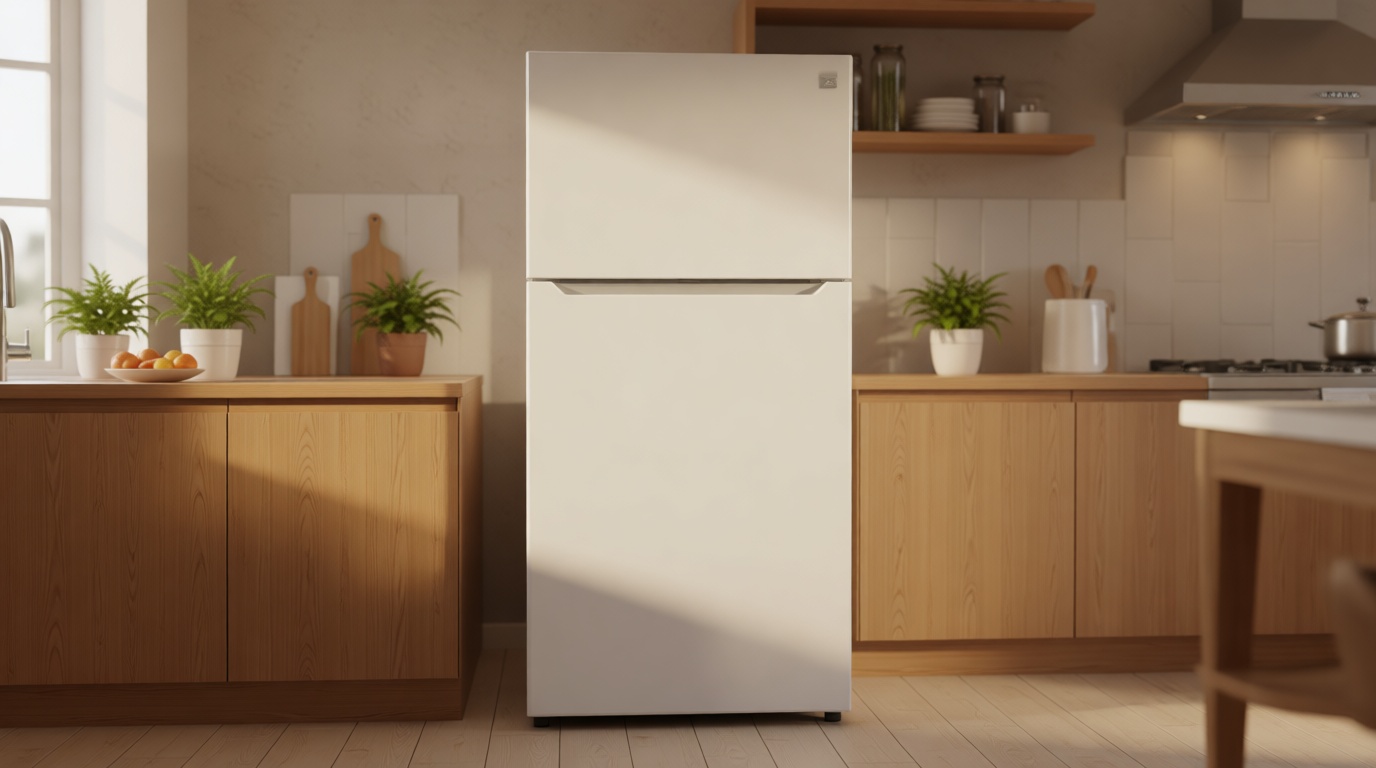 Kenmore 30" Top Mount Refrigerator with Freezer - Adjustable Shelving, Humidity-Controlled Crispers, LED Lighting, ENERGY STAR Certified, Garage Ready, 20.2 cu. ft. Capacity - White ENERGY STAR