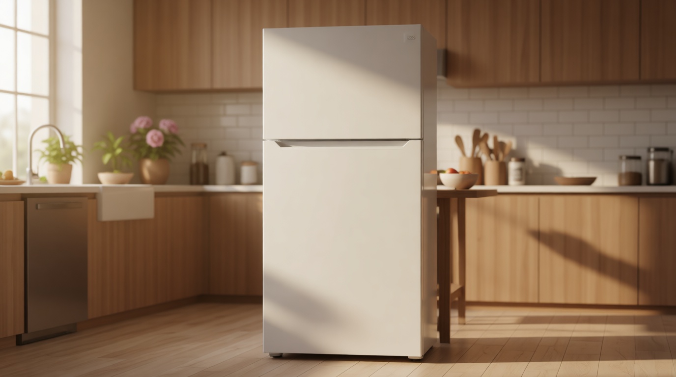 Kenmore 30" Top Mount Refrigerator with Freezer - Adjustable Shelving, Humidity-Controlled Crispers, LED Lighting, ENERGY STAR Certified, Garage Ready, 18.1 cu. ft. Capacity - White ENERGY STAR