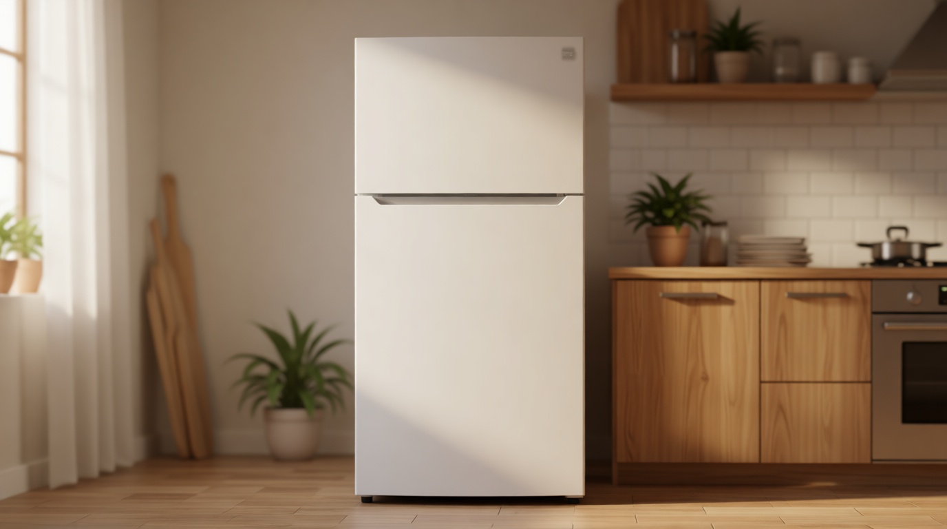 Kenmore 30" Top Mount Refrigerator with Freezer - Adjustable Shelving, Humidity-Controlled Crispers, LED Lighting, ENERGY STAR Certified, Garage Ready, 20.2 cu. ft. Capacity - White ENERGY STAR