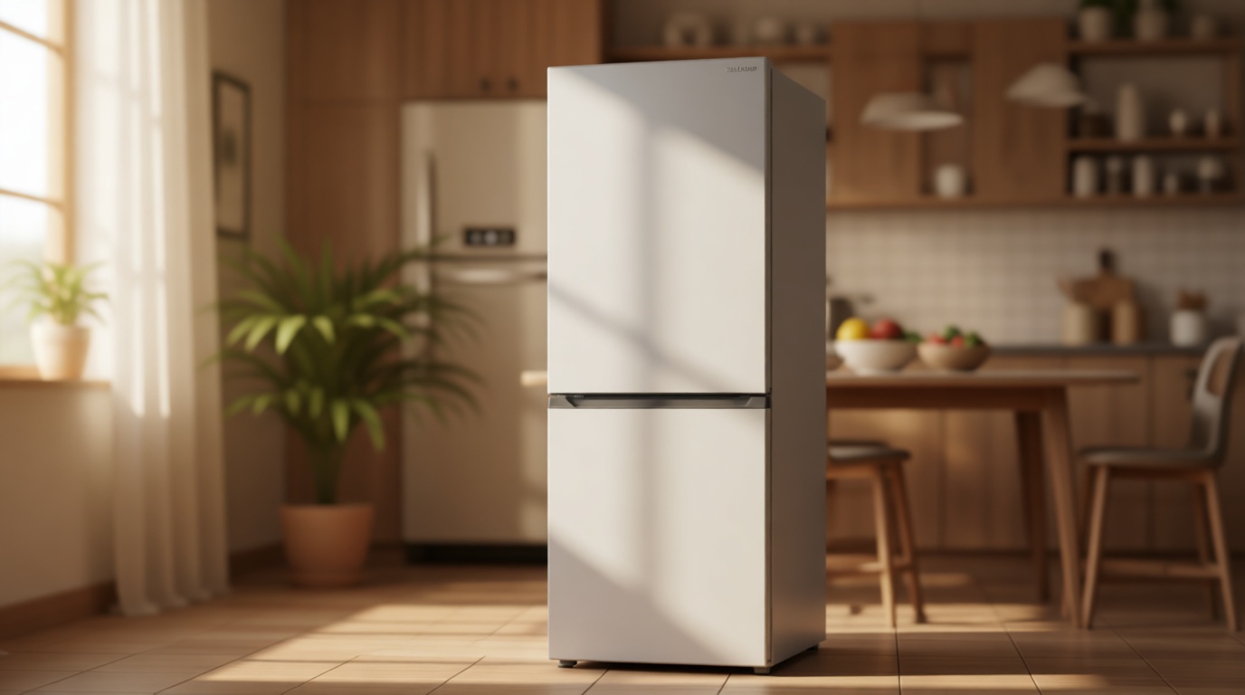 Sharp SJB1255GS Bottom-Freezer Counter-Depth Refrigerator, 24 Inch, 11.5 Cubic Foot, Garage Ready ENERGY STAR